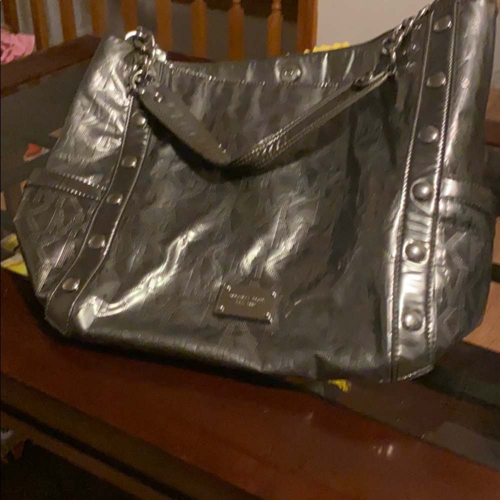 Retro Large silver tote